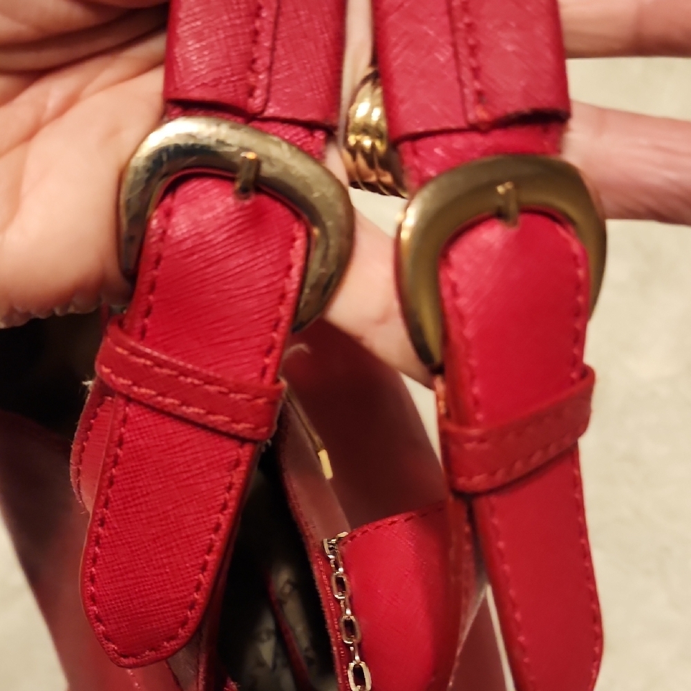 DKNY Cherry Red Women's Tote - Picture 8 of 16